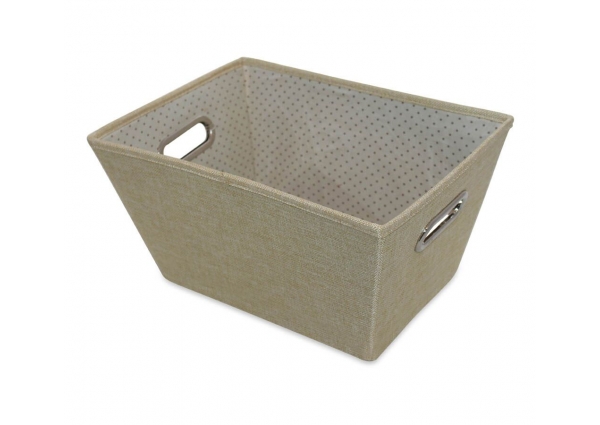 Sirocco Cafe Cream Weave Storage Tote - Large